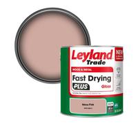 Leyland Trade Wood & Metal Fast Drying Plus Gloss Paint Mesa Pink (Ppg1058-4) 2.5L
