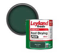Leyland Trade Wood & Metal Fast Drying Plus Gloss Paint Moss Green (Ral 6005) 2.5L