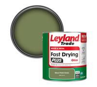 Leyland Trade Wood & Metal Fast Drying Plus Gloss Paint Moss Point Green (Ppg1121-6) 2.5L