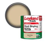 Leyland Trade Wood & Metal Fast Drying Plus Gloss Paint Neutral Beige (Ppg12-31) 2.5L