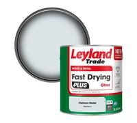 Leyland Trade Wood & Metal Fast Drying Plus Gloss Paint Platinum Medal (Ppg1041-2) 2.5L
