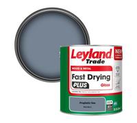 Leyland Trade Wood & Metal Fast Drying Plus Gloss Paint Prophetic Sea (Ppg1042-5) 2.5L