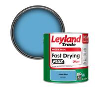 Leyland Trade Wood & Metal Fast Drying Plus Gloss Paint Salem Blue (Ppg1239-4) 2.5L