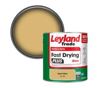 Leyland Trade Wood & Metal Fast Drying Plus Gloss Paint Sand Yellow (Ral 1002) 2.5L