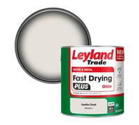 Leyland Trade Wood & Metal Fast Drying Plus Gloss Paint Vanilla Cloud (Ppg1079-1) 2.5L