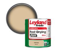 Leyland Trade Wood & Metal Fast Drying Plus Gloss Paint York Ivory (Ppg15-07) 2.5L