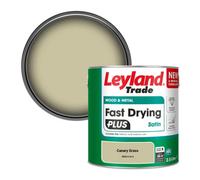 Leyland Trade Wood & Metal Fast Drying Plus Satin Paint Canary Grass (Ppg1114-3) 2.5L