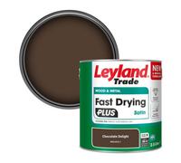 Leyland Trade Wood & Metal Fast Drying Plus Satin Paint Chocolate Delight (Ppg1073-7) 2.5L
