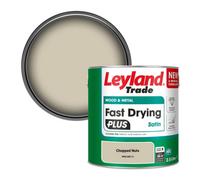 Leyland Trade Wood & Metal Fast Drying Plus Satin Paint Chopped Nuts (Ppg1097-3) 2.5L