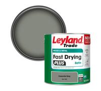 Leyland Trade Wood & Metal Fast Drying Plus Satin Paint Concrete Grey (Ral 7023) 2.5L