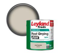 Leyland Trade Wood & Metal Fast Drying Plus Satin Paint Cool Concrete (Ppg1023-2) 2.5L