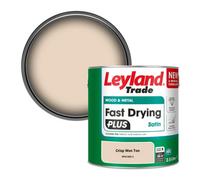 Leyland Trade Wood & Metal Fast Drying Plus Satin Paint Crisp Won Ton (Ppg1202-3) 2.5L