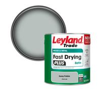 Leyland Trade Wood & Metal Fast Drying Plus Satin Paint Damp Pebble (Ppg10-08) 2.5L