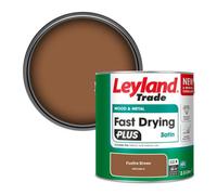 Leyland Trade Wood & Metal Fast Drying Plus Satin Paint Foxfire Brown (Ppg1069-6) 2.5L