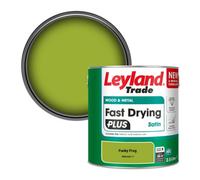 Leyland Trade Wood & Metal Fast Drying Plus Satin Paint Funky Frog (Ppg1221-7) 2.5L