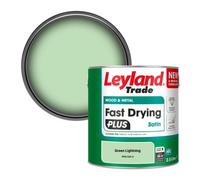 Leyland Trade Wood & Metal Fast Drying Plus Satin Paint Green Lightning (Ppg1225-4) 2.5L