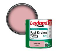 Leyland Trade Wood & Metal Fast Drying Plus Satin Paint Jaguar Rose (Ppg1186-3) 2.5L