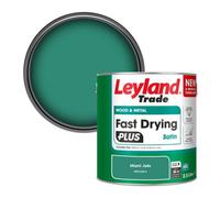 Leyland Trade Wood & Metal Fast Drying Plus Satin Paint Miami Jade (Ppg1230-6) 2.5L
