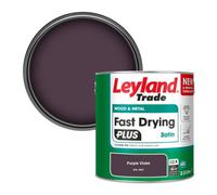 Leyland Trade Wood & Metal Fast Drying Plus Satin Paint Purple Violet (Ral 4007) 2.5L
