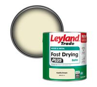 Leyland Trade Wood & Metal Fast Drying Plus Satin Paint Vanilla Dream (Ppg1211-2) 2.5L
