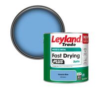 Leyland Trade Wood & Metal Fast Drying Plus Satin Paint Victoria Blue (Ppg1243-4) 2.5L