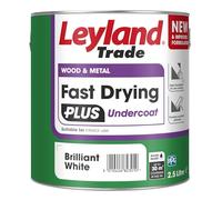 Leyland Trade - Wood & Metal - Fast Drying Plus - Undercoat - Brilliant White - Ideal Foundation Coating - Excellent Adhesion - 2.5L