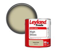 Leyland Trade Wood & Metal High Gloss Paint Canary Grass (Ppg1114-3) 2.5L