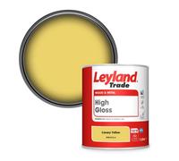 Leyland Trade Wood & Metal High Gloss Paint Canary Yellow (Ppg1215-4) 1L