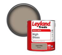 Leyland Trade Wood & Metal High Gloss Paint Cuppa Coffee (Ppg1076-4) 2.5L