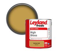 Leyland Trade Wood & Metal High Gloss Paint Glorious Gold (Ppg1107-6) 2.5L