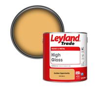 Leyland Trade Wood & Metal High Gloss Paint Golden Opportunity (Ppg1204-6) 2.5L