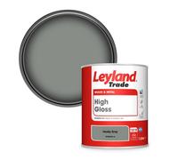 Leyland Trade Wood & Metal High Gloss Paint Husky Gray (Ppg0994-6) 1L