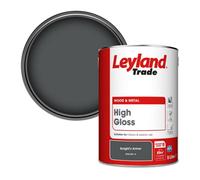 Leyland Trade Wood & Metal High Gloss Paint Knight's Armor (Ppg1001-6) 5L