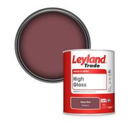 Leyland Trade Wood & Metal High Gloss Paint Mesa Red (Ppg1052-6) 1L