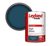 Leyland Trade Wood & Metal High Gloss Paint Shimmering Sea (Ppg1152-7) 5L