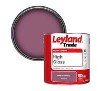 Leyland Trade Wood & Metal High Gloss Paint Wild Strawberry (Ppg1044-6) 2.5L