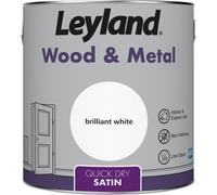 Leyland White Satinwood Metal & Wood Paint, 2.5L