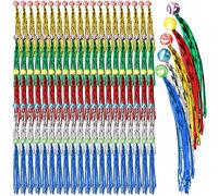 Leyndo 150 Pcs Comet Balls Rubber Bouncy Balls Bulk with Colorful Streamers Mini Ball with Tail for Birthday Party Favors Piñata Goodie Bag Stuffers, Assorted Colors