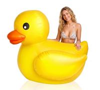 Leyndo 5 Feet Giant Inflatable Duck Huge Rubber Yellow Duck Inflatable Large Blow up Float for Yard Outdoor Summer Beach Swimming Pool Birthday Party Parade Decoration