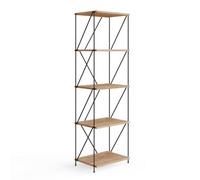 Leyo 5 Tier Storage Rack Wotan Oak