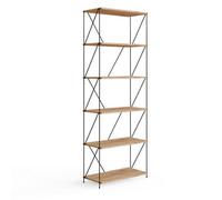 Leyo 6 Tier Bookcase Tall Storage Shelving Unit for Home or Office