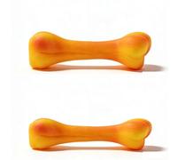 Leyoceur Squeaky Puppy Chew -Bone Shape Rubber Teething -Tool Rubber Teething for Puppies - Teeth Cleaning & Anxiety Relief - Durable Interactive Dog - Puppy Essentials