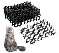 Ley's 12 Pack Anti Cat Spikes, 15 x 20cm Cat Scarers for Garden, Animal Deterrent Mat for Indoor & Outdoor, Humane Repellent for Fox & Dogs