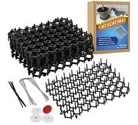 Ley's Vitervi Scat Mat for Cats, Cat Deterrent Mat with Spikes for Indoor/Outdoor, Pet Repellent Mats, Dog Network Digging Stopper Prickle Strip, 12 Pack/Set