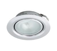 Leyton Lighting 12v 20w halogen recessed downlight chrome warm white low voltage (Driver Required)
