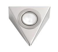 Leyton Lighting 20w 12v halogen triangle downlight under shelf light stainless steel