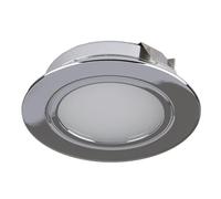 Leyton Lighting DLFP-CH-WW 12v Small LED Recessed Under Cabinet Downlight Chrome Warm White 50cm (Driver Required)