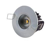 Leyton Lighting ELAN-4K-CH Elan Dimmable LED Downlight, IP65, Chrome, Cool White