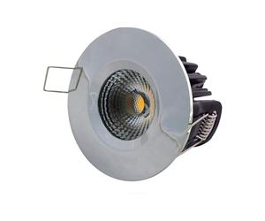 Leyton Lighting ELAN-4K-CH Elan Dimmable LED Downlight, IP65, Chrome, Cool White