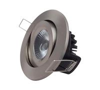 Leyton Lighting ELAN-T-4K-BN Elan Dimmable LED Downlight, Tilt, IP20, Brushed Nickel, Cool White